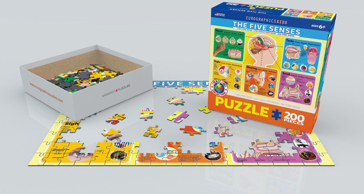 Puzzle: Educational Charts for Kids - The Five Senses - for just $9.99! 