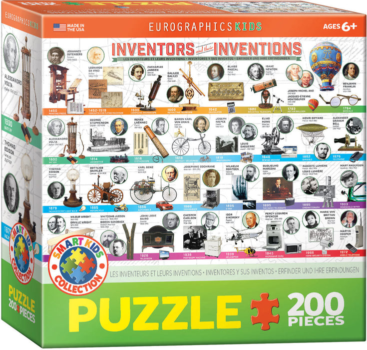 Puzzle: Educational Charts for Kids - Inventors and their Inventions - for just $9.99! 