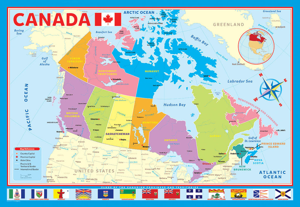 Puzzle: Educational Charts for Kids - Map of the Canada - for just $9.99! 