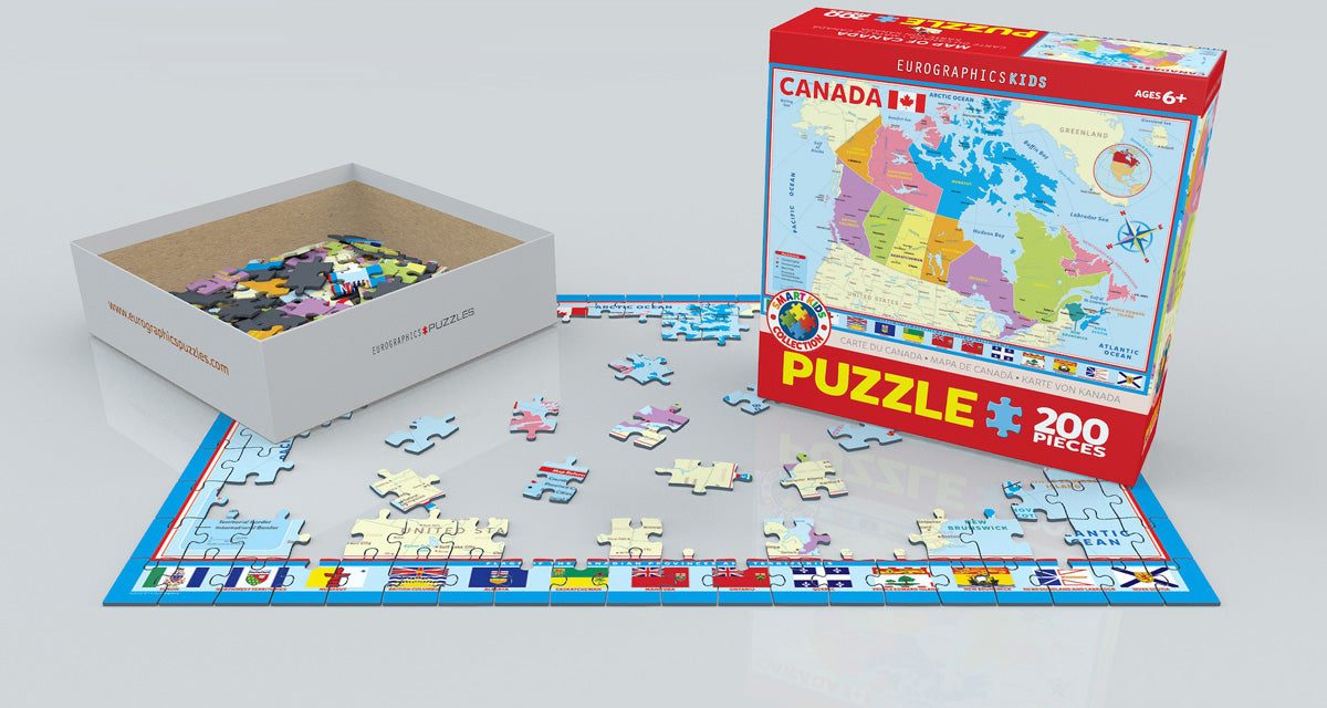 Puzzle: Educational Charts for Kids - Map of the Canada - for just $9.99! 