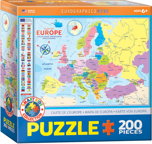 Puzzle: Educational Charts for Kids -  Map of Europe - for just $9.99! 