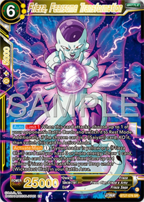 Frieza, Fearsome Transformation (BT27-076) [History of Z] - for just $3.70! 