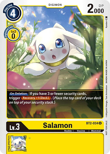 Salamon [BT2-034] (Official Tournament Pack Vol.3) [Release Special Booster Promos] - Just $0.09! Shop now at Retro Gaming of Denver