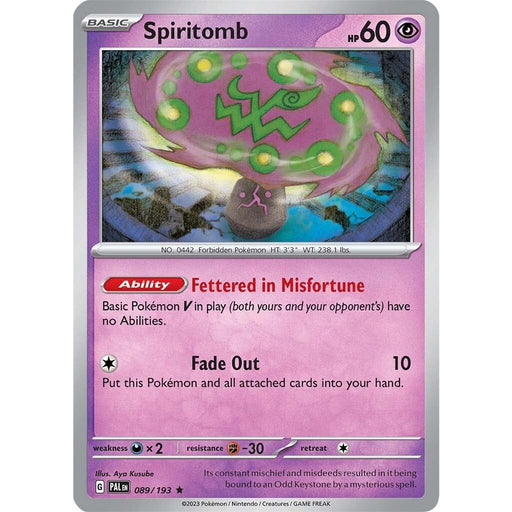 Spiritomb (089/193) [Scarlet & Violet: Paldea Evolved] - Just $0.05! Shop now at Retro Gaming of Denver