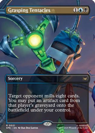 Grasping Tentacles (Borderless) (SPE, MAR-021) - Marvel's Spider-Man: Eternal-Legal Foil - for just $0.24! 