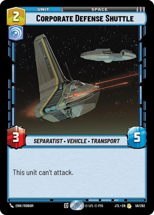 Corporate Defense Shuttle (059/262) [Jump to Lightspeed] - for just $0.15! 