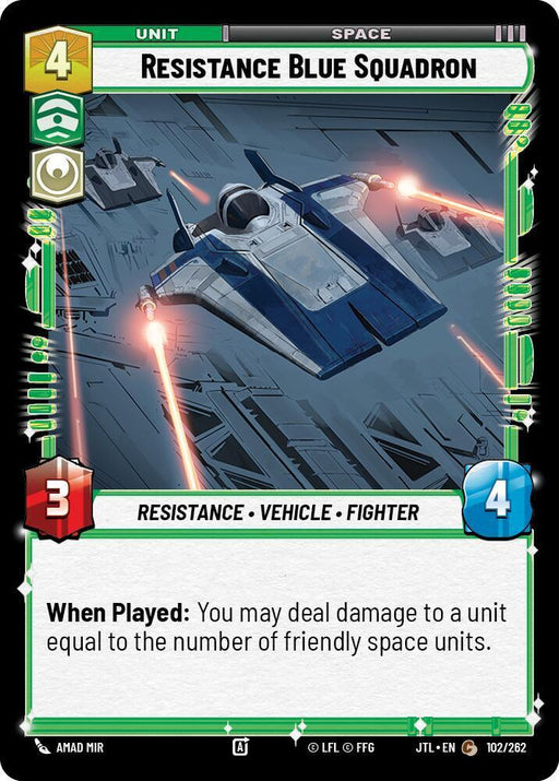 Resistance Blue Squadron (102/262) [Jump to Lightspeed] - for just $0.10! 