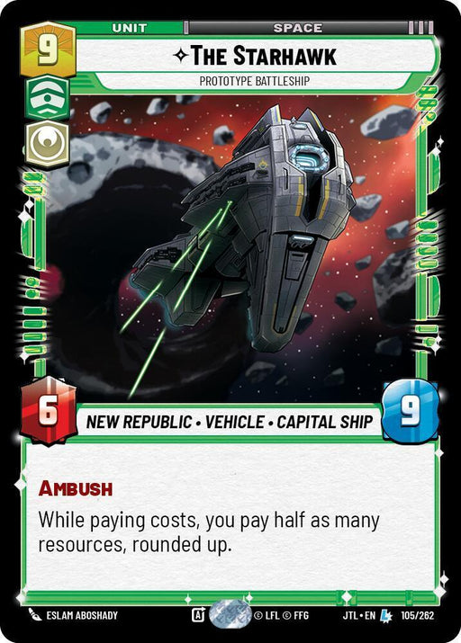 The Starhawk - Prototype Battleship (105/262) [Jump to Lightspeed] - for just $0.25! 