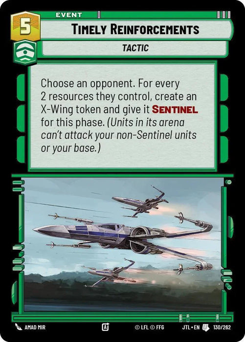Timely Reinforcements (130/262) [Jump to Lightspeed] - for just $0.10! 