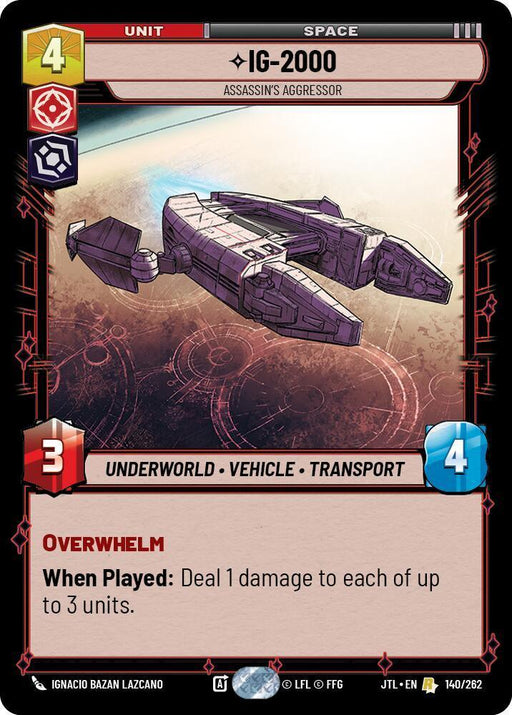 IG-2000 - Assassin's Aggressor (140/262) [Jump to Lightspeed] - for just $0.40! 