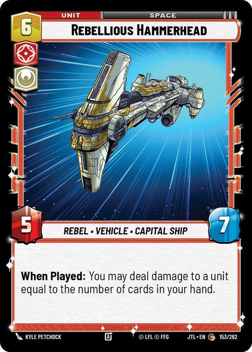 Rebellious Hammerhead (153/262) [Jump to Lightspeed] - for just $0.10! 
