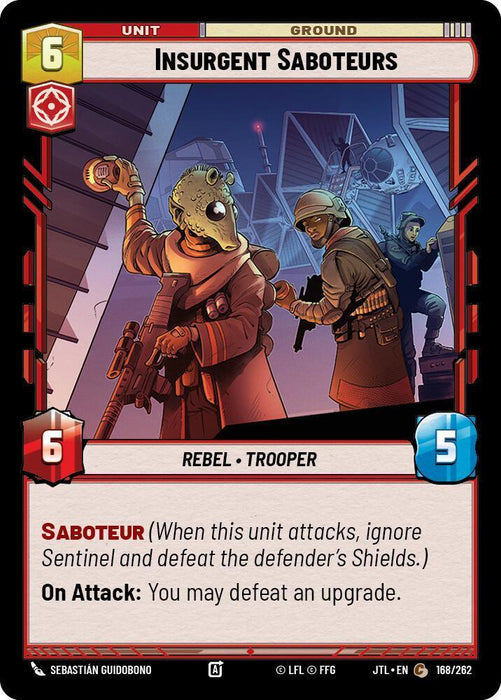 Insurgent Saboteurs (168/262) [Jump to Lightspeed] - for just $0.10! 