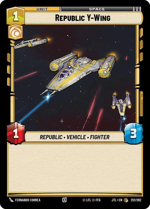 Republic Y-Wing (212/262) [Jump to Lightspeed] - for just $0.10! 