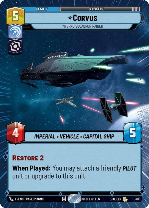 Corvus - Inferno Squadron Raider (Hyperspace) (300) [Jump to Lightspeed] - for just $0.40! 