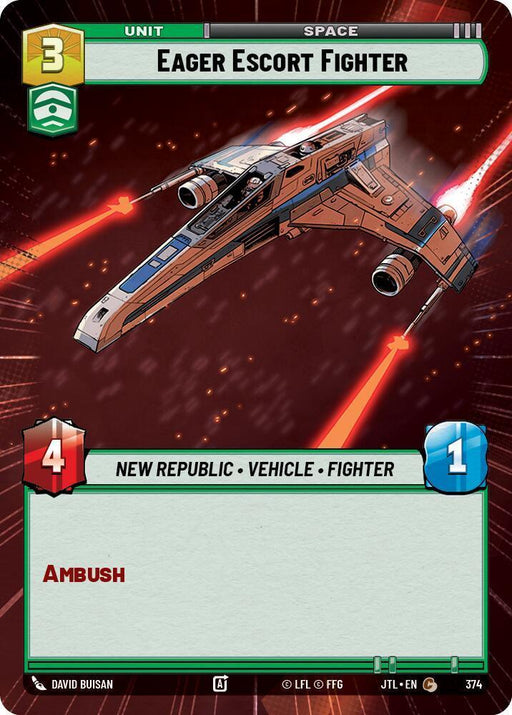Eager Escort Fighter (Hyperspace) (374) [Jump to Lightspeed] - for just $0.20! 