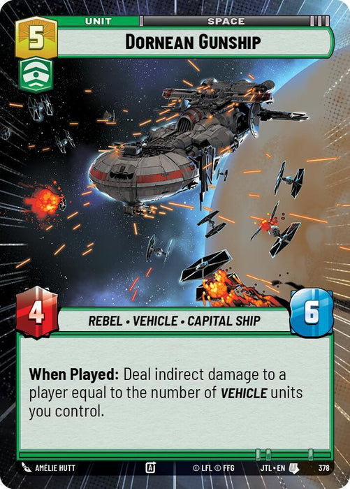 Dornean Gunship (Hyperspace) (378) [Jump to Lightspeed] - for just $0.20! 