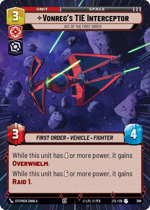 Vonreg's TIE Interceptor - Ace of the First Order (Hyperspace) (399) [Jump to Lightspeed] - for just $0.20! 
