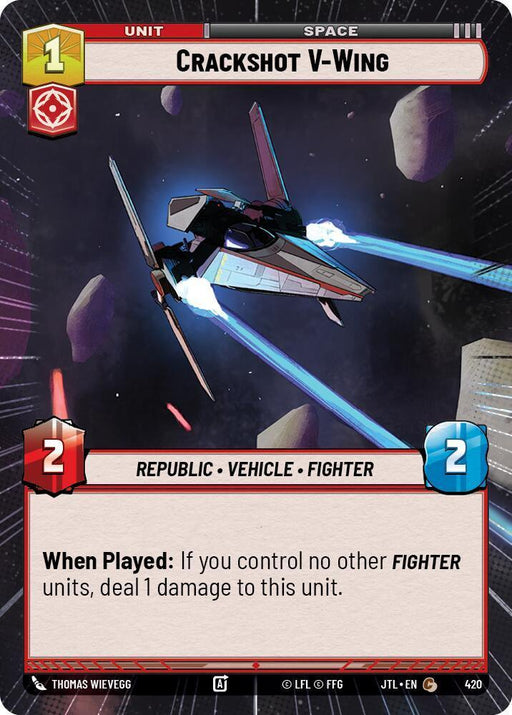 Crackshot V-Wing (Hyperspace) (420) [Jump to Lightspeed] - for just $0.15! 