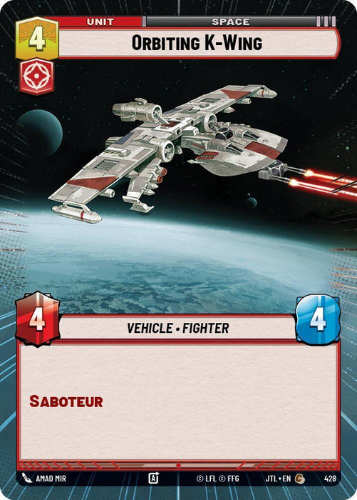 Orbiting K-Wing (Hyperspace) (428) [Jump to Lightspeed] - for just $0.10! 