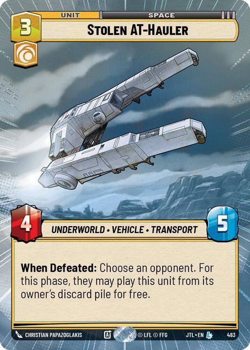 Stolen AT-Hauler (Hyperspace) (483) [Jump to Lightspeed] - for just $8.25! 