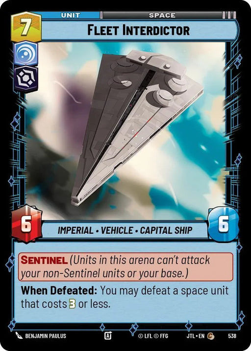 Fleet Interdictor (Foil) (538) [Jump to Lightspeed] - for just $0.10! 