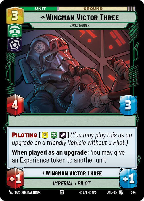 Wingman Victor Three - Backstabber (Foil) (584) [Jump to Lightspeed] - for just $0.15! 