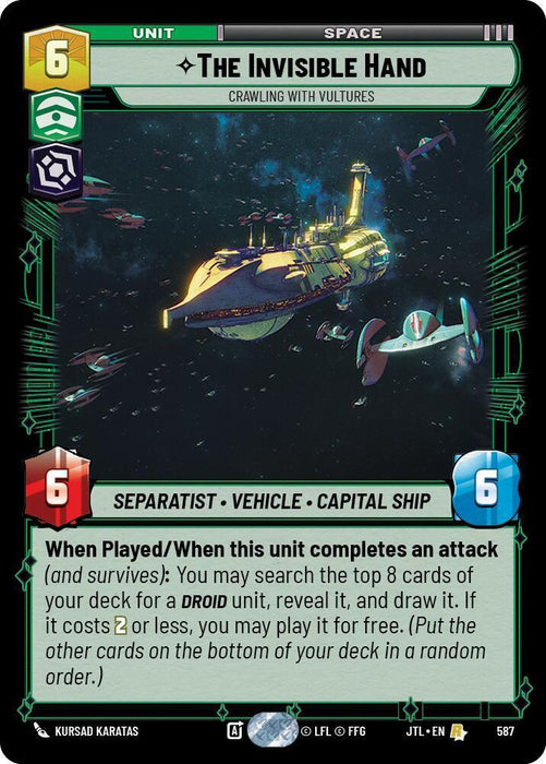 The Invisible Hand - Crawling With Vultures (Foil) (587) [Jump to Lightspeed] - for just $0.35! 