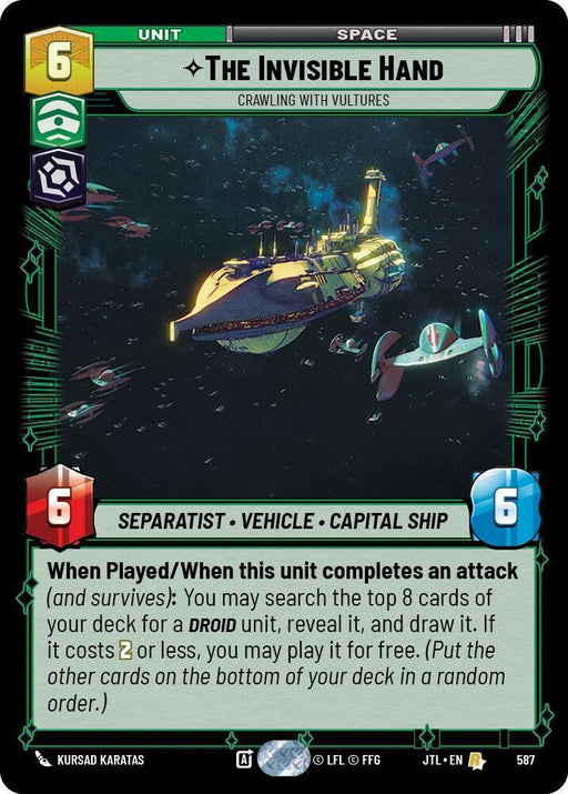 The Invisible Hand - Crawling With Vultures (Foil) (587) [Jump to Lightspeed] - for just $0.40! 