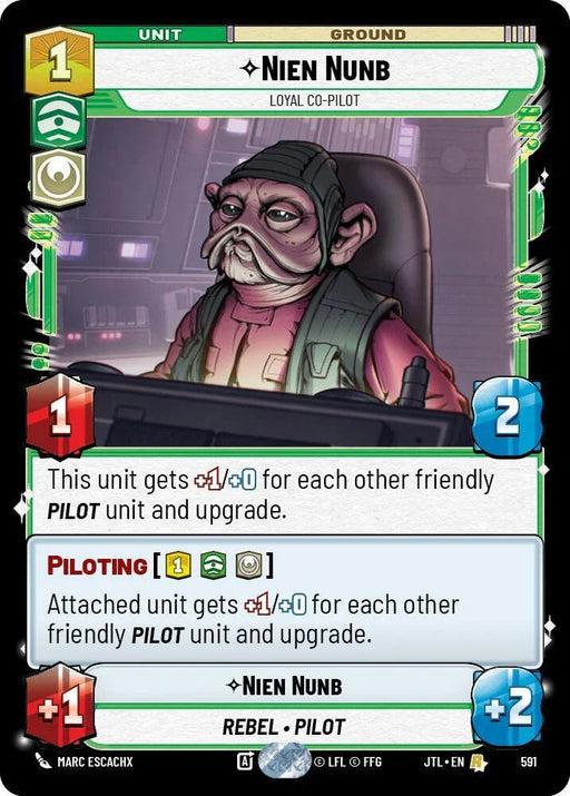 Nien Nunb - Loyal Co-Pilot (Foil) (591) [Jump to Lightspeed] - for just $0.20! 
