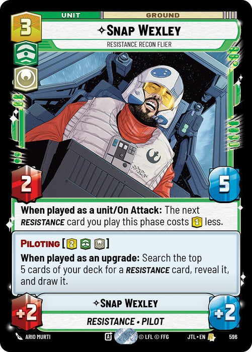Snap Wexley - Resistance Recon Flier (Foil) (596) [Jump to Lightspeed] - for just $0.10! 