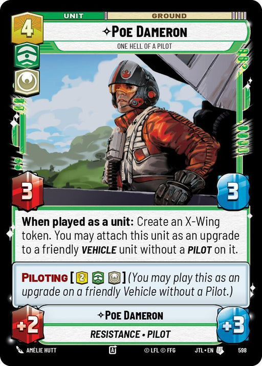 Poe Dameron - One Hell of a Pilot (Foil) (598) [Jump to Lightspeed] - for just $0.10! 