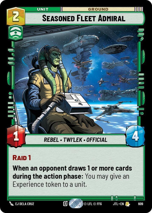 Seasoned Fleet Admiral (Foil) (609) [Jump to Lightspeed] - for just $0.15! 