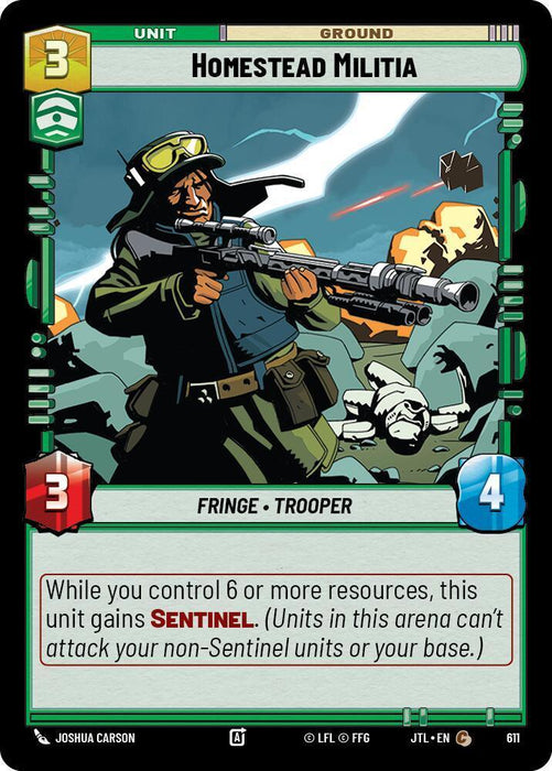 Homestead Militia (Foil) (611) [Jump to Lightspeed] - for just $0.10! 