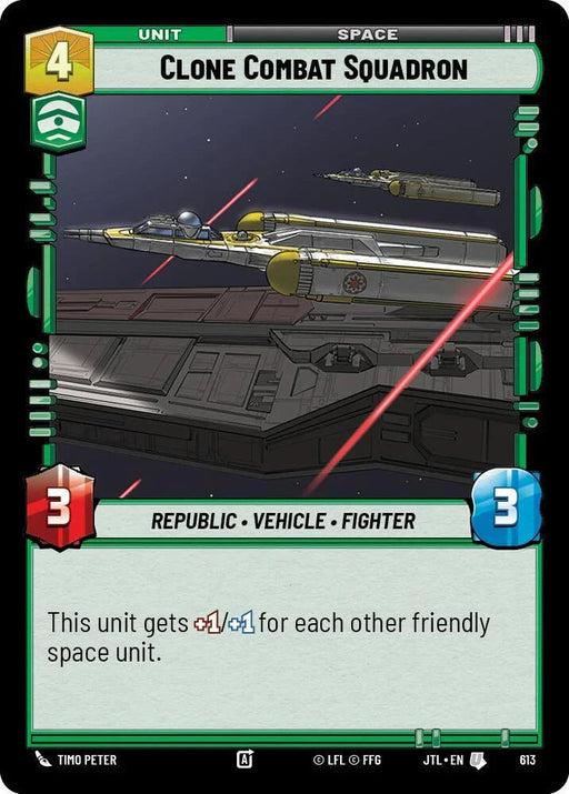 Clone Combat Squadron (Foil) (613) [Jump to Lightspeed] - for just $0.15! 