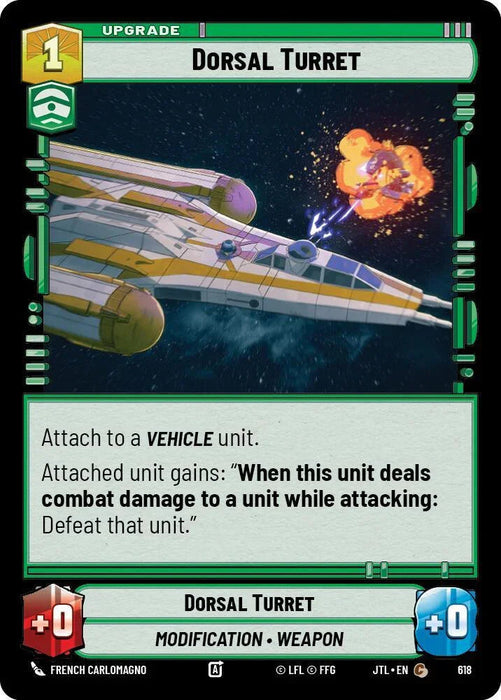 Dorsal Turret (Foil) (618) [Jump to Lightspeed] - for just $0.10! 