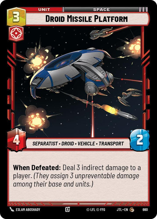 Droid Missile Platform (Foil) (660) [Jump to Lightspeed] - for just $0.10! 