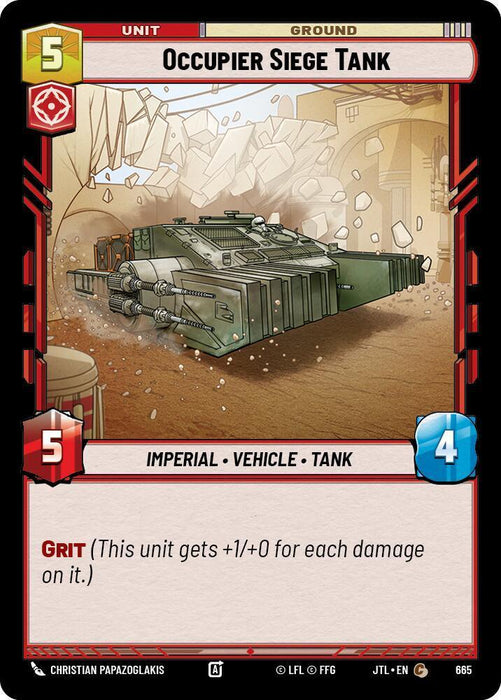 Occupier Siege Tank (Foil) (665) [Jump to Lightspeed] - for just $0.10! 