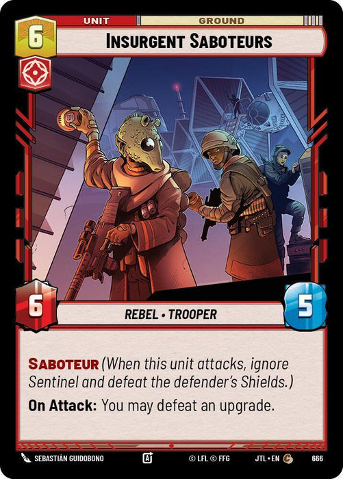 Insurgent Saboteurs (Foil) (666) [Jump to Lightspeed] - for just $0.10! 