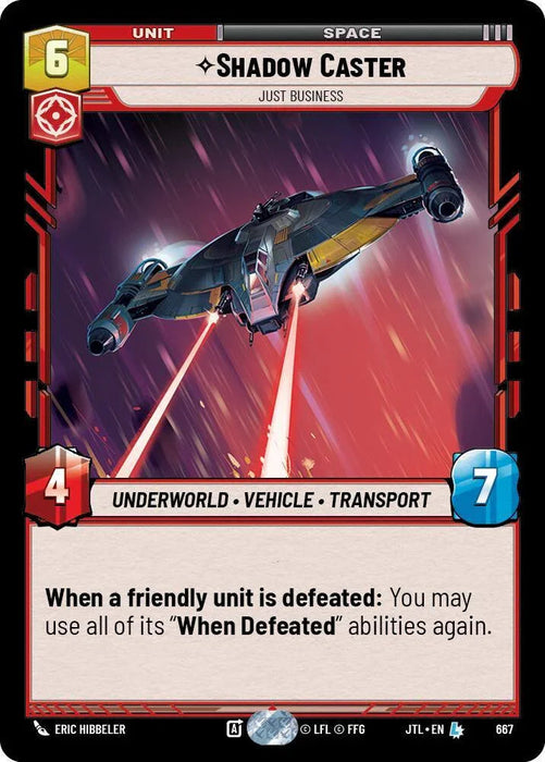 Shadow Caster - Just Business (Foil) (667) [Jump to Lightspeed] - for just $0.25! 