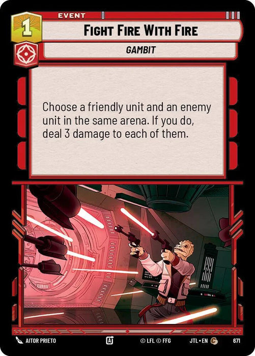Fight Fire With Fire (Foil) (671) [Jump to Lightspeed] - for just $0.10! 