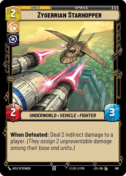 Zygerrian Starhopper (Foil) (681) [Jump to Lightspeed] - for just $0.10! 