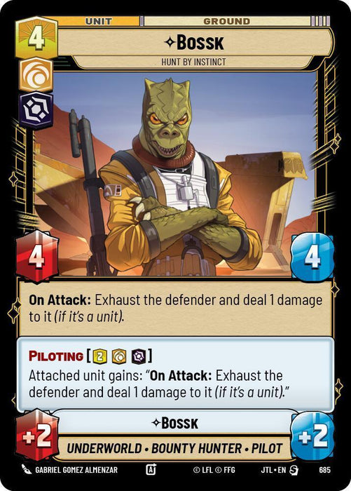 Bossk - Hunt By Instinct (Foil) (685) [Jump to Lightspeed] - for just $0.10! 