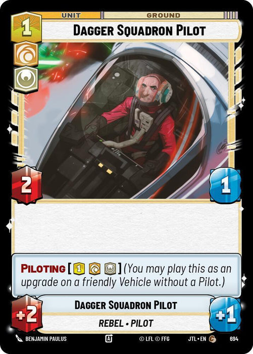 Dagger Squadron Pilot (Foil) (694) [Jump to Lightspeed] - for just $0.10! 