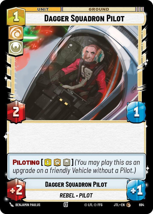 Dagger Squadron Pilot (Foil) (694) [Jump to Lightspeed] - for just $0.10! 