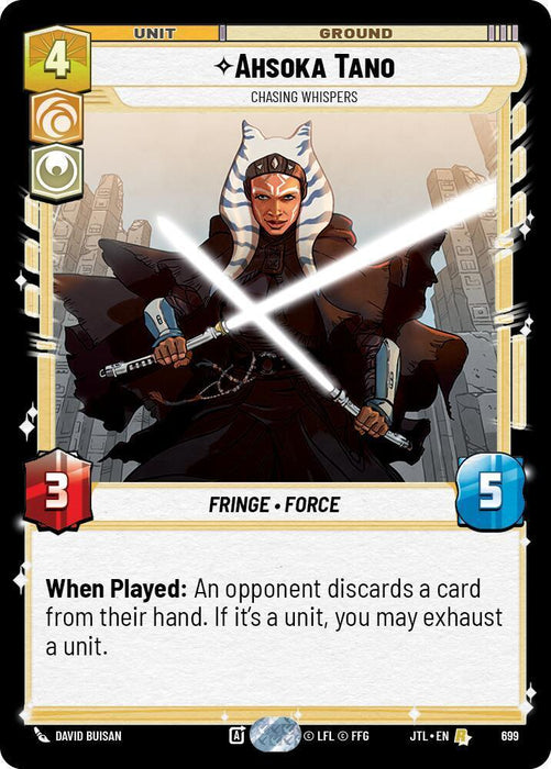 Ahsoka Tano - Chasing Whispers (Foil) (699) [Jump to Lightspeed] - for just $0.55! 