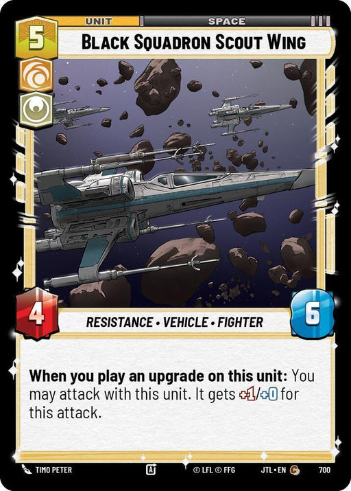Black Squadron Scout Wing (Foil) (700) [Jump to Lightspeed] - for just $0.10! 