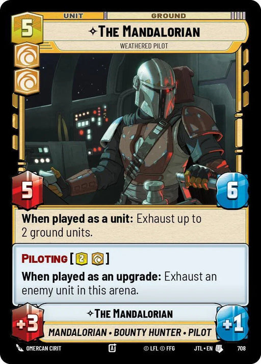 The Mandalorian - Weathered Pilot (Foil) (708) [Jump to Lightspeed] - for just $0.10! 