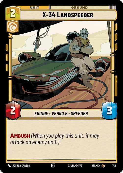 X-34 Landspeeder (Foil) (712) [Jump to Lightspeed] - for just $0.10! 