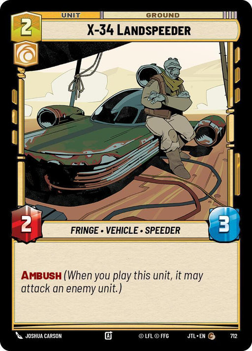 X-34 Landspeeder (Foil) (712) [Jump to Lightspeed] - for just $0.10! 