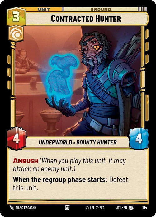 Contracted Hunter (Foil) (714) [Jump to Lightspeed] - for just $0.10! 